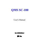 QMS SC-100 User Manual preview