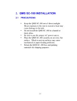 Предварительный просмотр 9 страницы QMS SC-100 User Manual