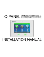 QOLSYS IQ PANEL Installation Manual предпросмотр