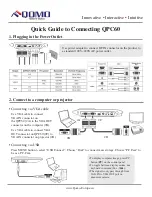 Предварительный просмотр 1 страницы Qomo QPC60 Quick Manual