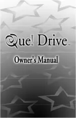 QPS Que! Owner'S Manual preview