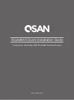 Qsan XCubeNAS XN7012R Quick Installation Manual preview