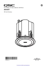 QSC AD-C42T User Manual предпросмотр