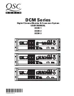 QSC DCM-1 User Manual preview