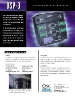 QSC DSP-3' Specification Sheet preview