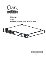 QSC DSP-30 Hardware Manual preview