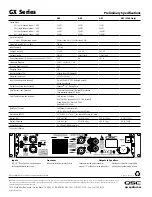 Предварительный просмотр 2 страницы QSC GX3 Specification