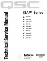 QSC ISA 280 Technical & Service Manual preview