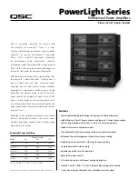 QSC PowerLight PL-3.4 Specification Sheet preview