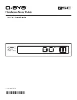 QSC Q-SYS Hardware User'S Manual предпросмотр