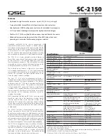 QSC SC-2150 Specification Sheet preview
