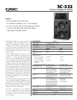 Предварительный просмотр 1 страницы QSC SC-322 User Manual