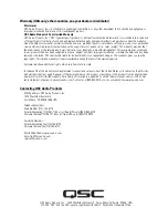 Предварительный просмотр 6 страницы QSC SC-322 User Manual