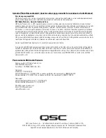 Предварительный просмотр 26 страницы QSC SC-322 User Manual