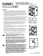 Предварительный просмотр 31 страницы QSC SC-322 User Manual