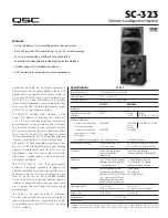 QSC SC-323 Specifications предпросмотр