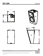 Предварительный просмотр 2 страницы QSC SR-110B Specification Sheet