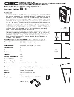 Preview for 5 page of QSC SR-18 User Manual