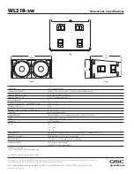 Preview for 2 page of QSC WideLine WL218-sw Specification Sheet