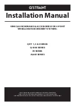 Q'STRAINT QRT-1 Series Installation Manual preview