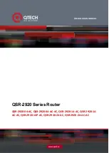 QTech QSR-2920 Series Installation Manual предпросмотр