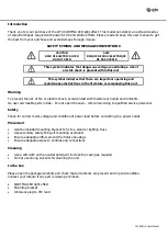 Preview for 2 page of Qtx CORTINA User Manual