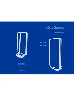 Quad Electroacoustics ESL 2805 User Manual preview