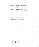 Preview for 1 page of QUAD 7741 Instruction Manual