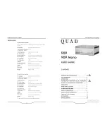 Preview for 3 page of QUAD 909 Stereo Power Amplifier Owner'S Manual