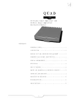 Preview for 1 page of QUAD 99 Stereo Power Amplifier Instruction Manual