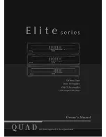 QUAD Elite Series Owner'S Manual preview