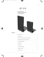 Предварительный просмотр 1 страницы QUAD ESL-988 Instruction Manual