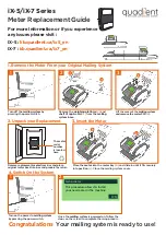 Предварительный просмотр 1 страницы quadient iX-5 Series Replacement Manual