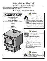 Quadra-Fire 21M-ACC-AU Installation Manual preview
