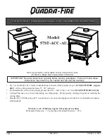 Preview for 1 page of Quadra-Fire 57ST-ACC-AU Installation And Operating Instructions Manual