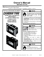 Quadra-Fire EXPEDITIONII-AU Owner'S Manual preview