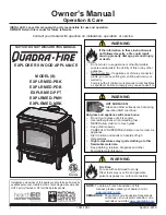 Quadra-Fire Explorer II series Owner'S Manual preview
