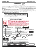 Preview for 2 page of Quadra-Fire SANTAFE-MBK Owner'S Manual Installation And Operation