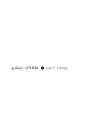 qualiton APX200 User Manual preview