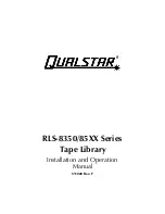 Предварительный просмотр 1 страницы Qualstar RLS-8350 Installation And Operation Manual