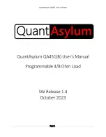 Preview for 1 page of QuantAsylum QA451 User Manual