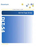 Предварительный просмотр 1 страницы Quantum DLT-S4 Reference Manual