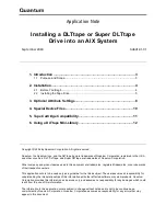 Quantum DLTtape DLT 4000 Install Manual preview