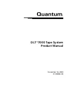 Предварительный просмотр 1 страницы Quantum DLTtape DLT 7000 Product Manual