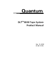 Предварительный просмотр 1 страницы Quantum DLTtape DLT 8000 Product Manual