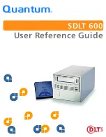 Preview for 1 page of Quantum DLTtape SDLT 600 User Reference Manual