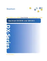 Preview for 1 page of Quantum DX3000 User Manual