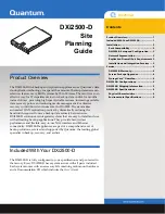 Quantum DXi2500-D Site Planning Manual preview