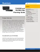 Preview for 1 page of Quantum DXi3500 Site Planning Manual