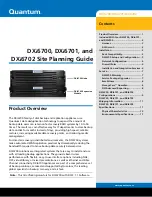 Предварительный просмотр 1 страницы Quantum DXi6701 Planning Manual